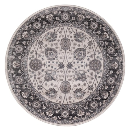 Concord Global 7 ft. 10 in. Lara Vase - Ivory- - Round, Grey 45319